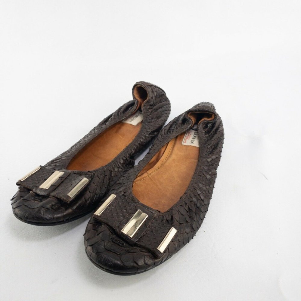 Lanvin Womens Black Comfort Ballet Flats Size US 9